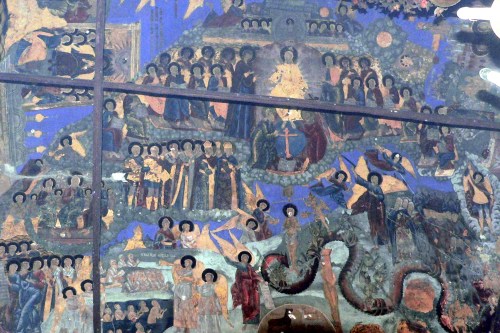 Роспись свода церкви Димитрия Прилуцкого на Наволоке - второго после Софийского собора каменного храма города. 1721 г., конец эпохи ярославской фрески