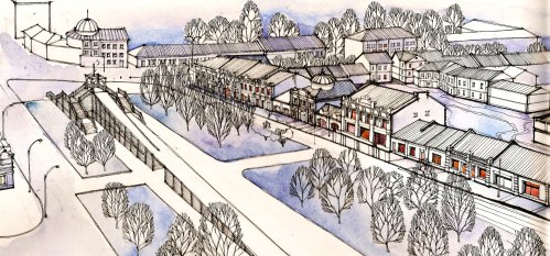 Горка в перспективе проспекта Победы. Антон Мякишев